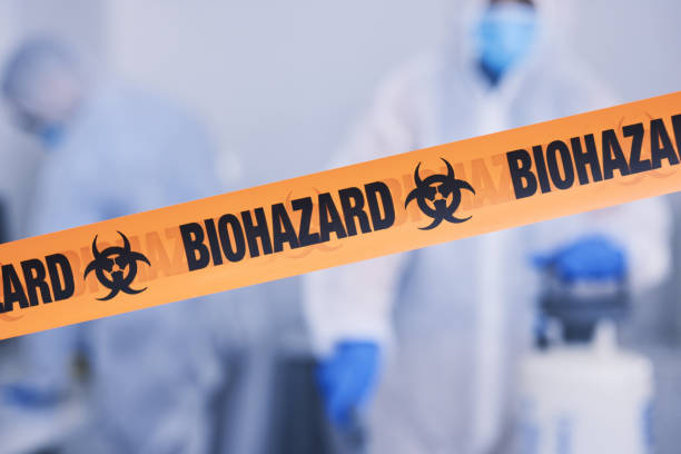Professional Biohazard technician working in Edgewood, TX